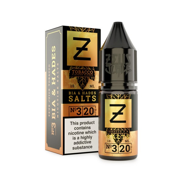 Bia and Hades Nic Salt by Zeus Juice