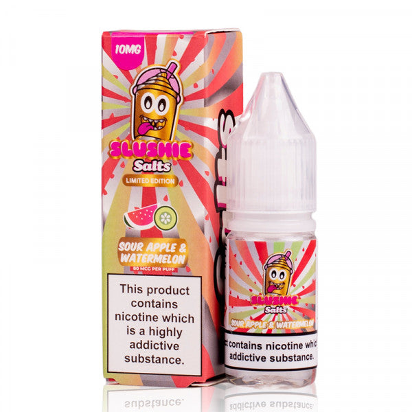 Sour Apple and Watermelon Nic Salt by Slushie